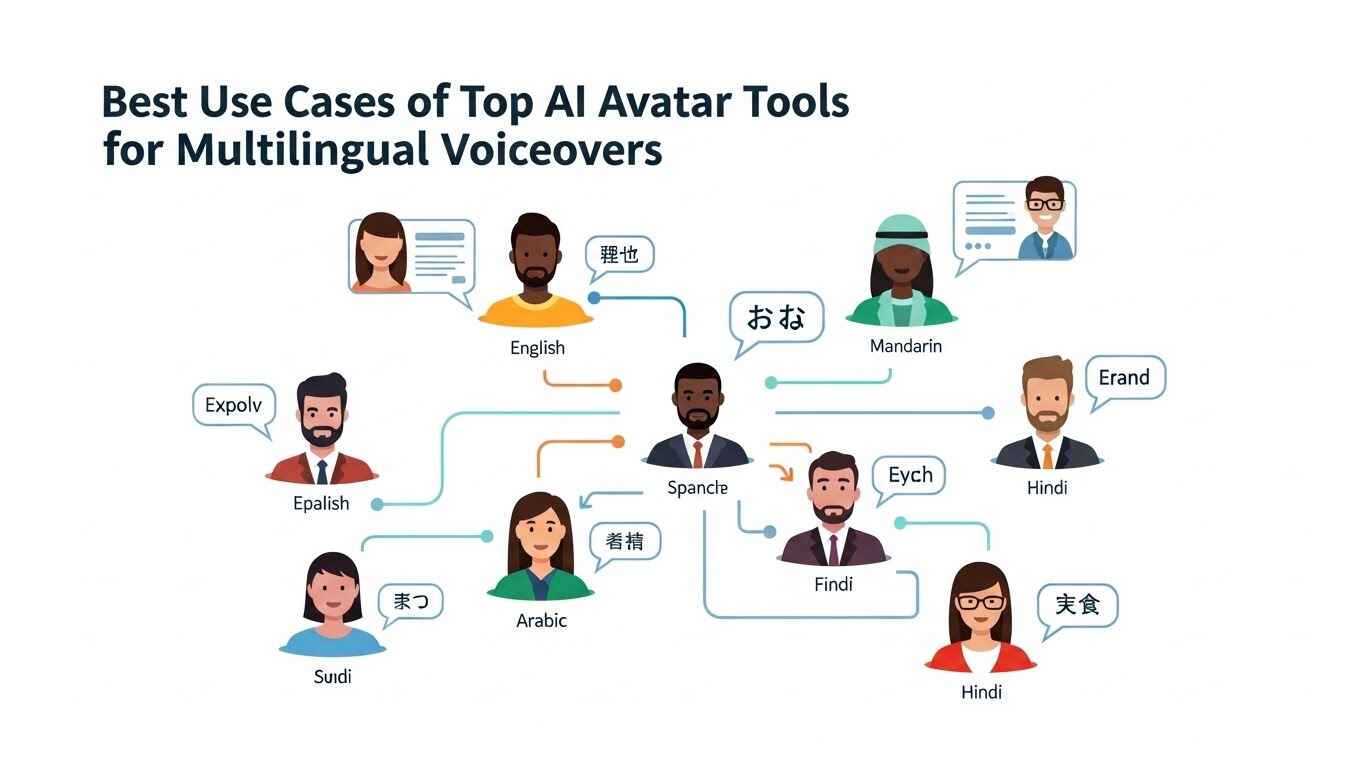 Best Use Cases of Top AI Avatar Tools for Multilingual Voiceovers