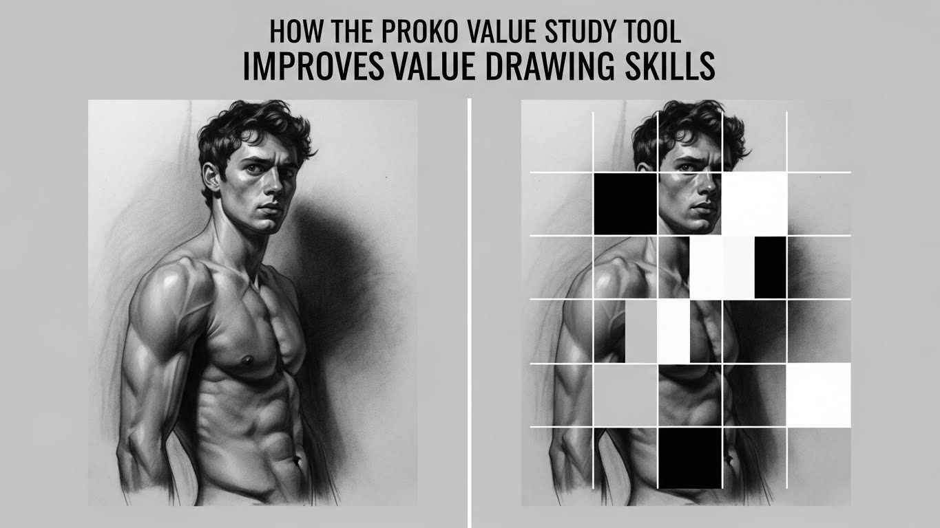 How the Proko Value Study Tool Improves Drawing Skills